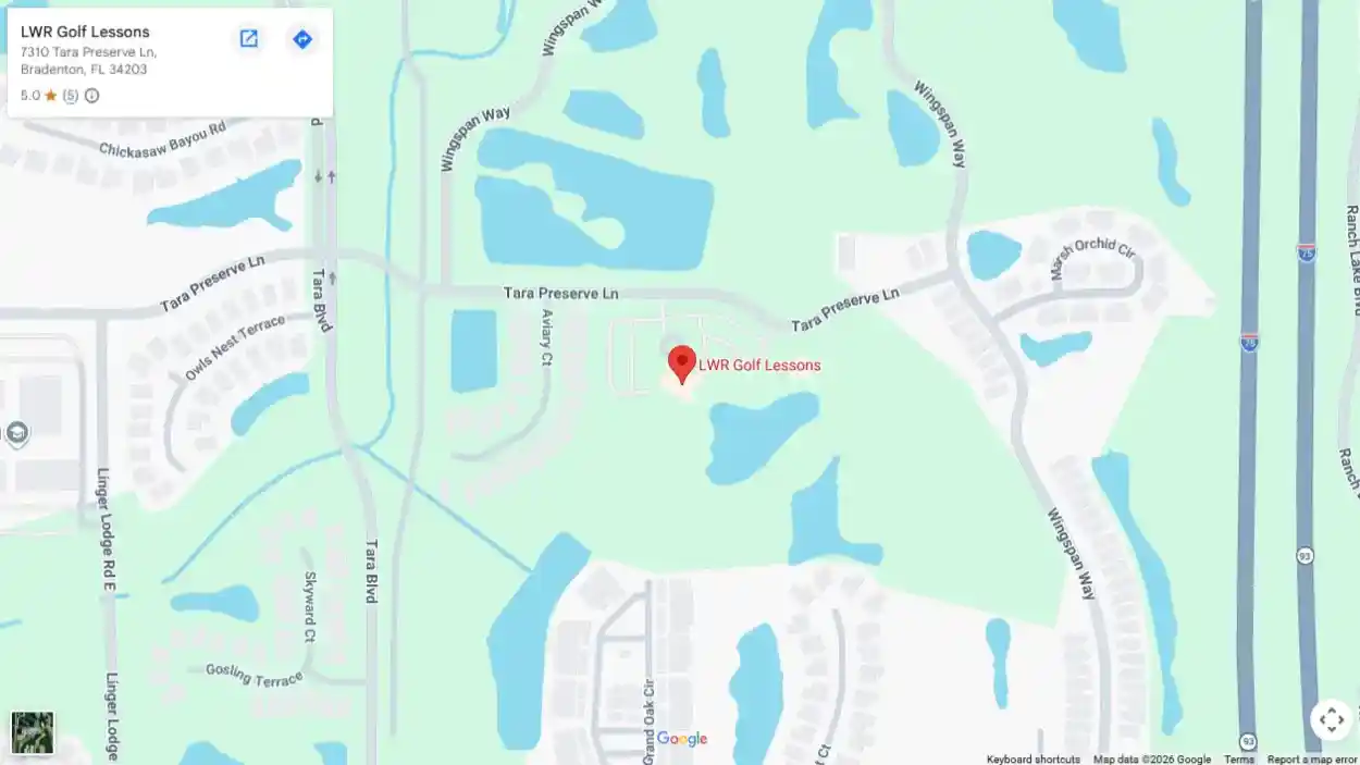 Lakewood Ranch Golf Lesson Directions